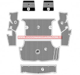 SERIE TAPPETI IN GOMMA GT 1750-2000 (BAULE GRIGIO CHIARO)