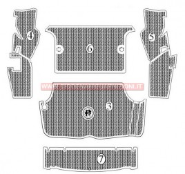 SERIE COMPLETA TAPPETI BAULIERA (3,4,5,6,7)