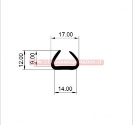 PROFILO IN GOMMA N°963